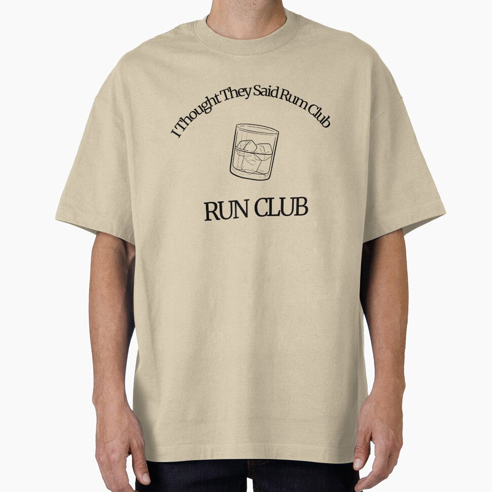 I THOUGHT THEY SAID RUM CLUB RUN CLUB (DARK LOGO) T-Shirts, Hoodie, Sweatshirt