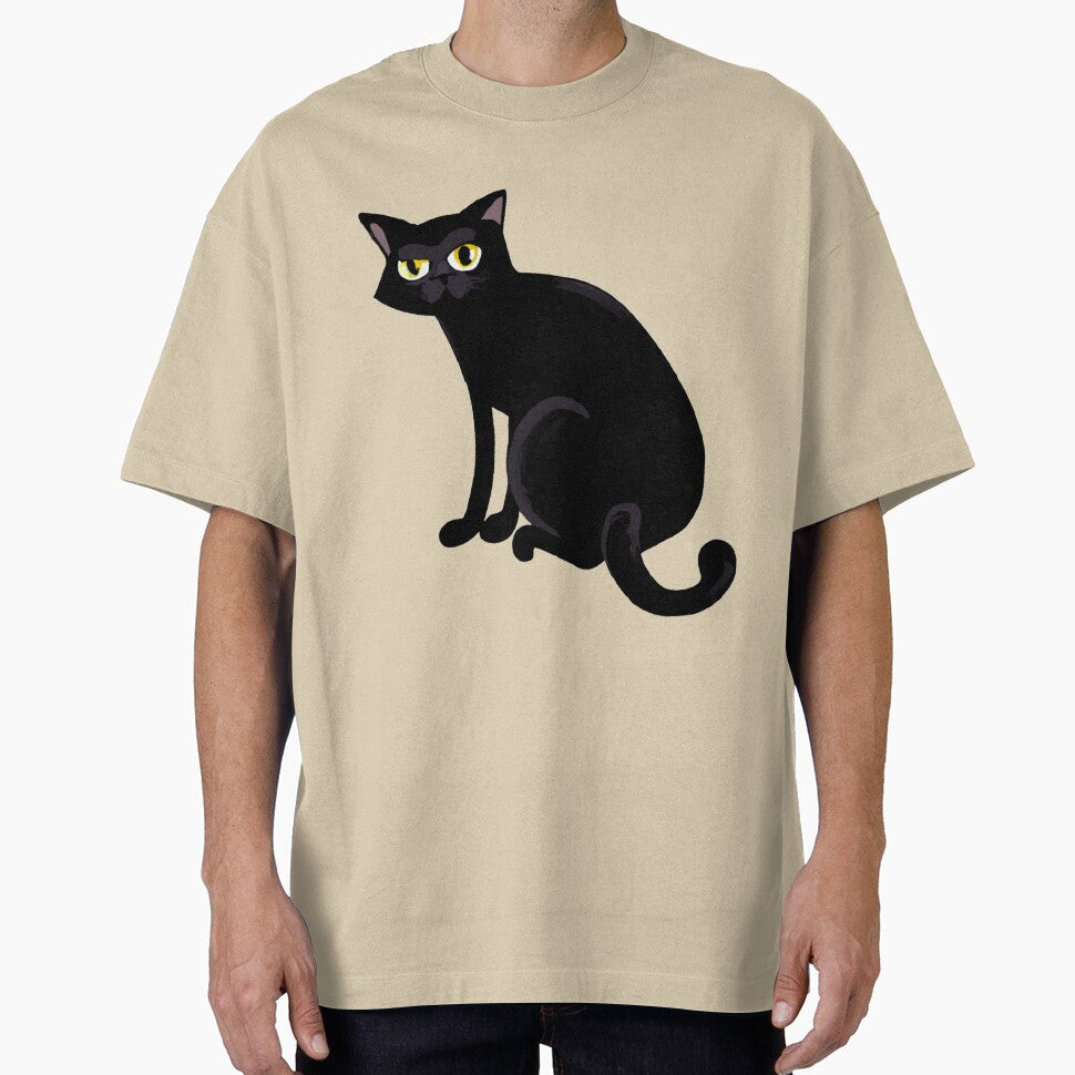 Black Cat Looking Back by Michael Bastianelli T-Shirts, Hoodie, Sweatshirt | BlankRebels.com (Image 1)