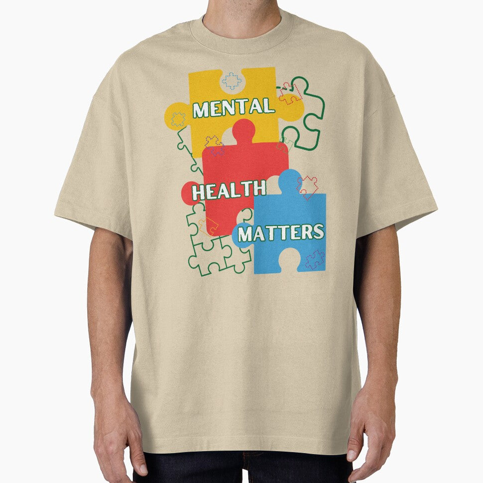 Mental Health Matters Colourful Puzzles by OwlCanvas T-Shirts, Hoodie, Sweatshirt | BlankRebels.com (Image 1)
