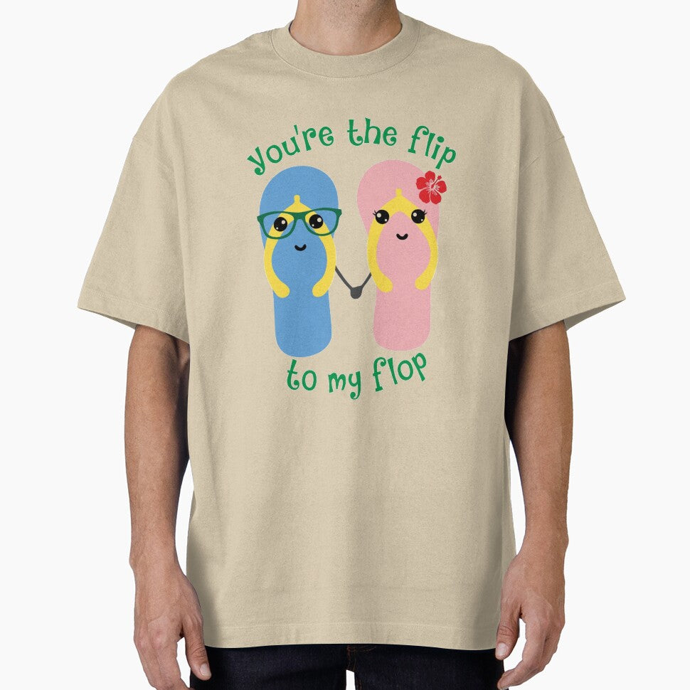 You're the Flip to my Flop | Couple T-shirt Design by annvu cvdser Hoodie, Sweatshirt | BlankRebels.com (Image 1)
