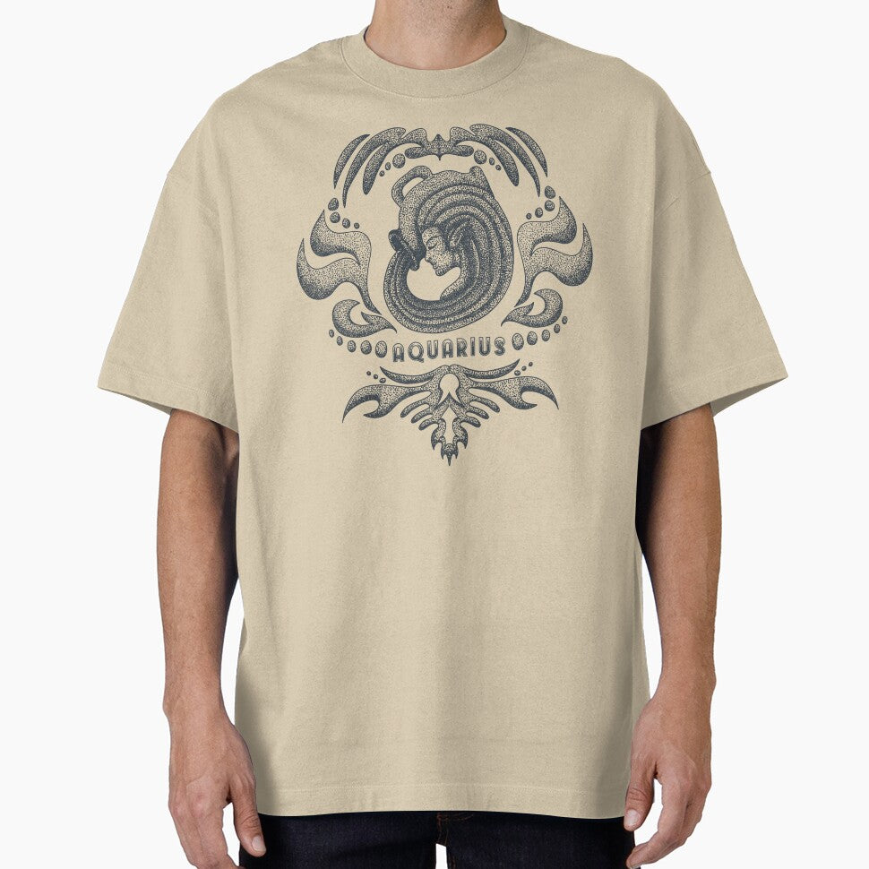 AQUARIUS | ZODIAC SIGN by PSYNOVA T-Shirts, Hoodie, Sweatshirt | BlankRebels.com (Image 1)