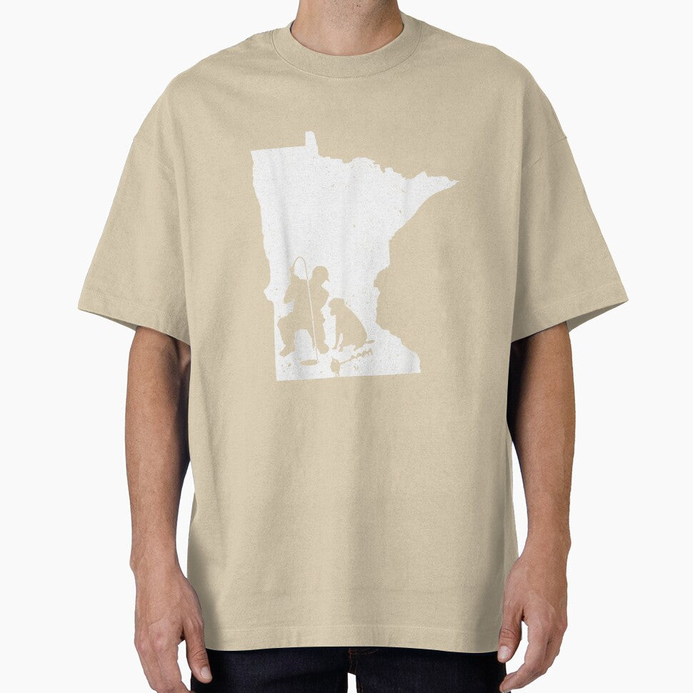 Vintage Minnesota Ice Fishing & Dog Dad Gift by JoyceRicharde T-Shirts, Hoodie, Sweatshirt | BlankRebels.com (Image 1)
