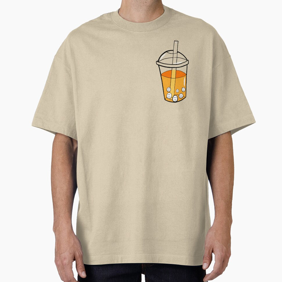 Bubble Tea Orange | Boba Tea  | Bubble Tea Gift | Tapioca Balls | Cute Boba Tea by lozo828 T-Shirts, Hoodie,... (Image 1)