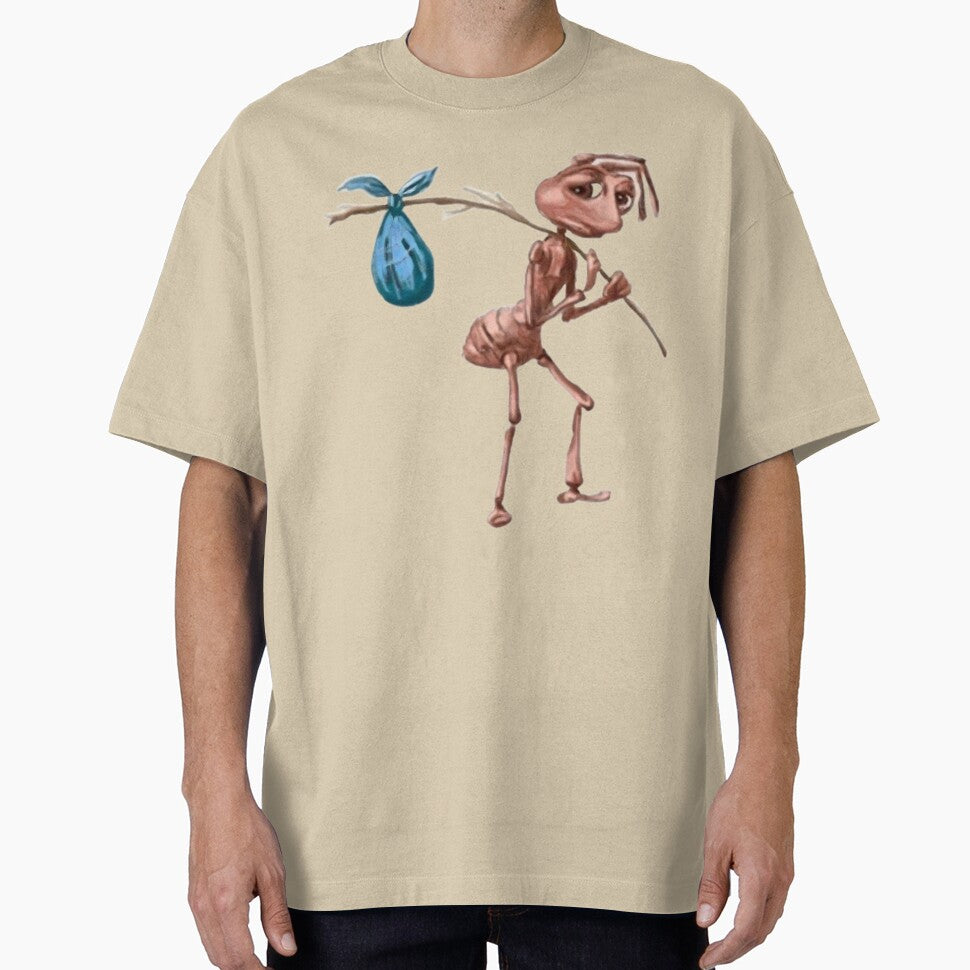 Sad Ant With Bindle,Funny Homeless Ant by Miumed