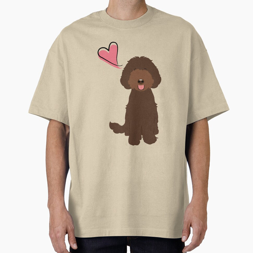 LOVE Chocolate Labradoodle by Lulupainting T-Shirts, Hoodie, Sweatshirt | BlankRebels.com (Image 1)
