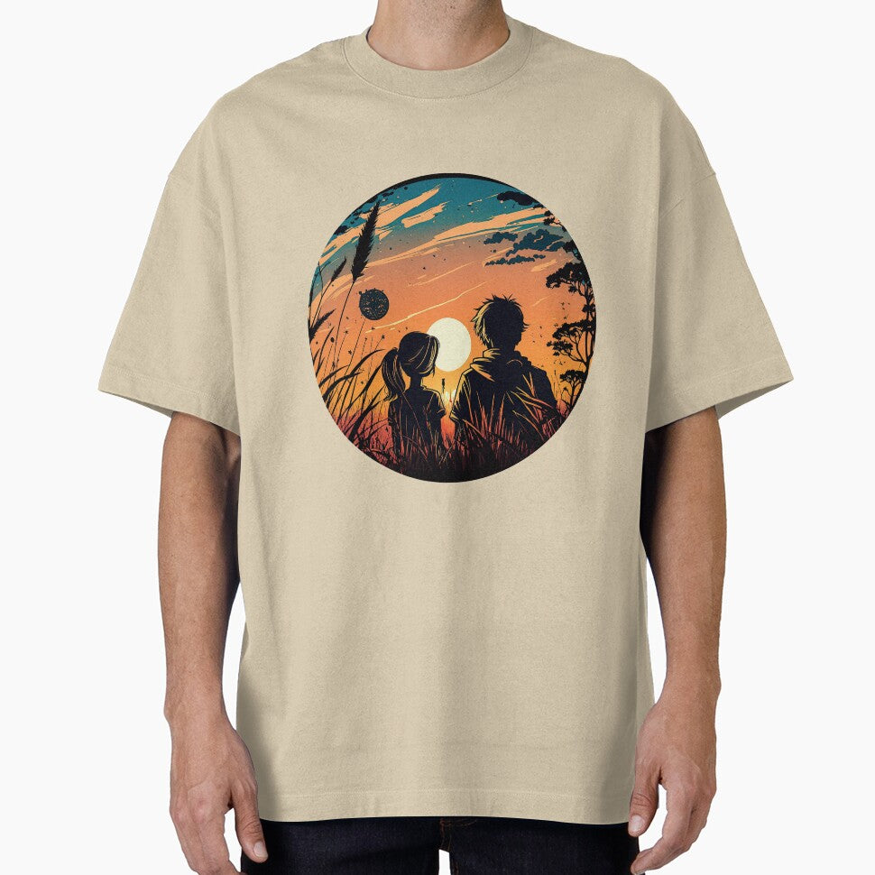 Happy couple in love with sunset by Abdul Rafay Saleem T-Shirts, Hoodie, Sweatshirt | BlankRebels.com (Image 1)