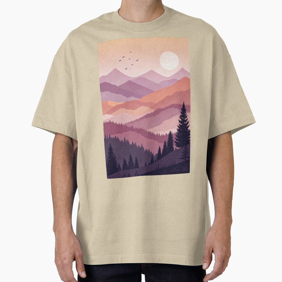 Abstract Sunset Peaks Boho Wall Decor Bundle T-Shirts, Hoodie, Sweatshirt