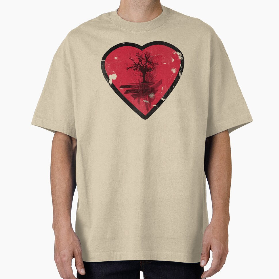 Love Nature - Grunge Tree and Heart - Earth Friendly T Shirt by Denis Marsili Hoodie, Sweatshirt | BlankRebels.com (Image 1)