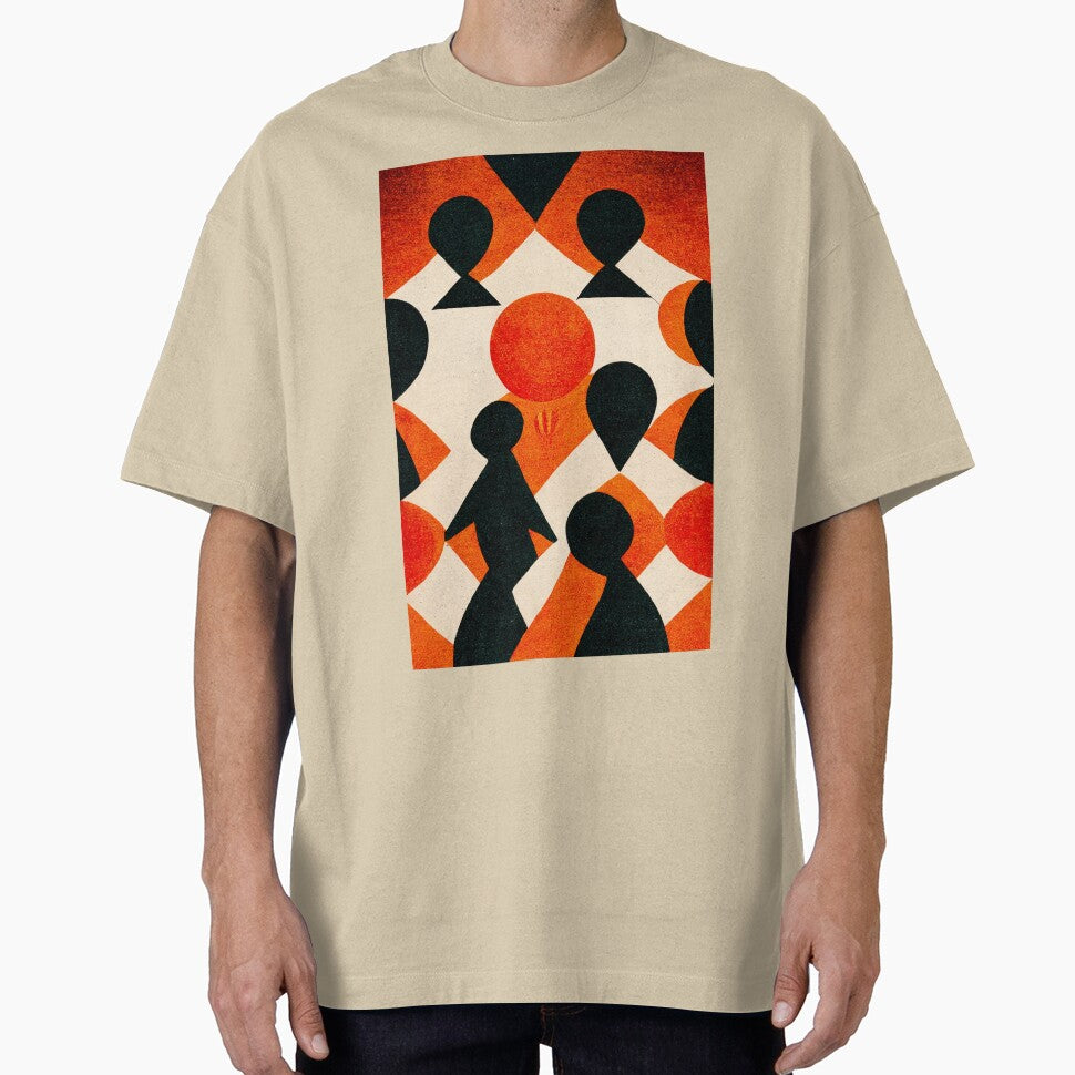 Minimalist art painting of a crowd of people by lilolighthouse T-Shirts, Hoodie, Sweatshirt | BlankRebels.com (Image 1)