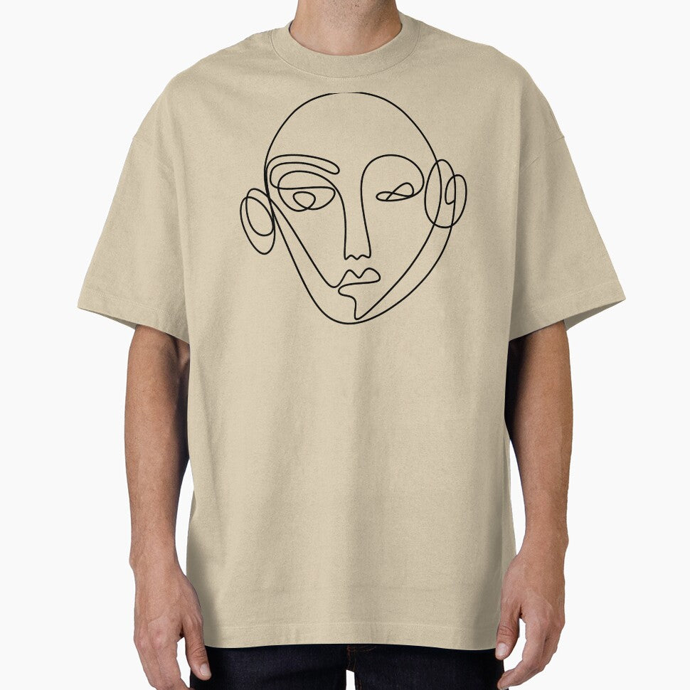 LINE ART DRAWING FACE by minimalartstory T-Shirts, Hoodie, Sweatshirt | BlankRebels.com (Image 1)