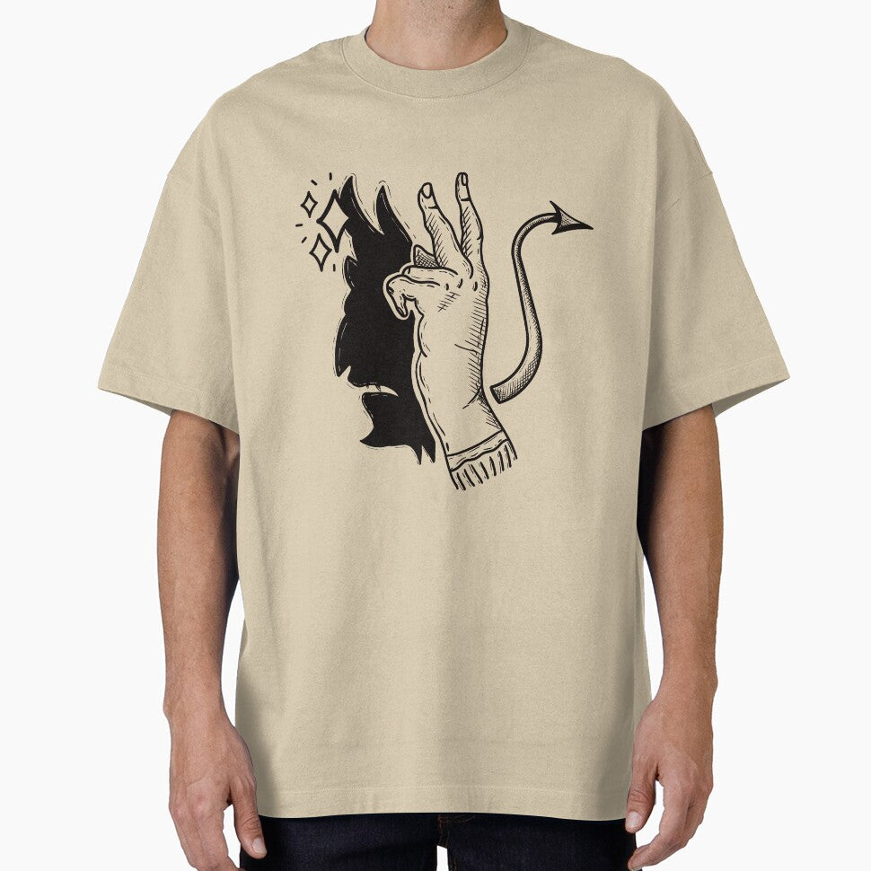 Hand and demon in medieval engraving by InkMastersHub.com T-Shirts, Hoodie, Sweatshirt | BlankRebels.com (Image 1)