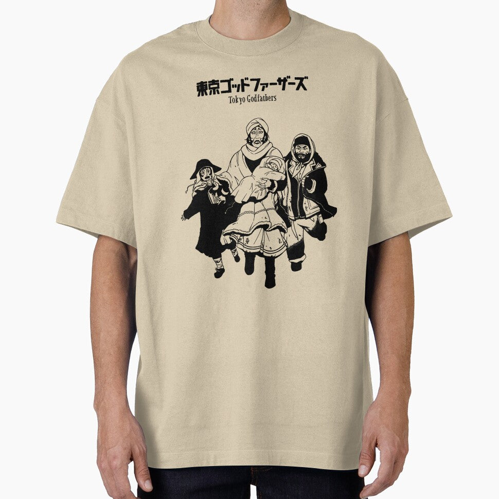 Tokyo Godfather - Satoshi Kon by gogopachinko T-Shirts, Hoodie, Sweatshirt | BlankRebels.com (Image 1)