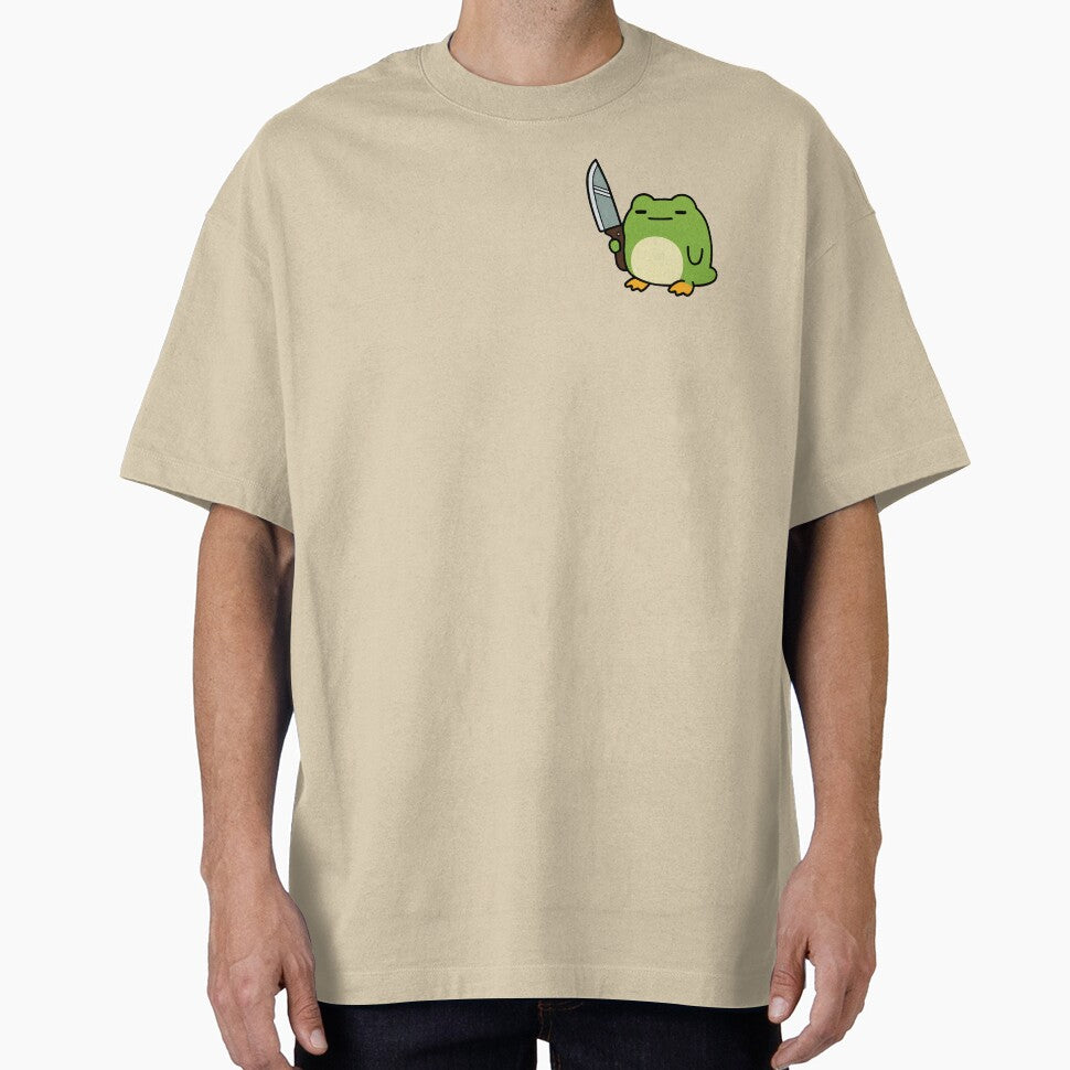 Funny Frog with Knife by Design-Illusi0n T-Shirts, Hoodie, Sweatshirt | BlankRebels.com (Image 1)