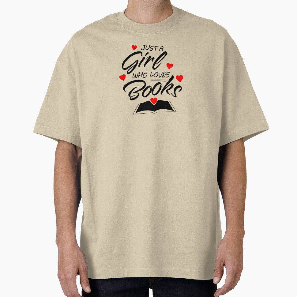 Just a Girl Who Loves Books by Jhullie T-Shirts, Hoodie, Sweatshirt | BlankRebels.com (Image 1)