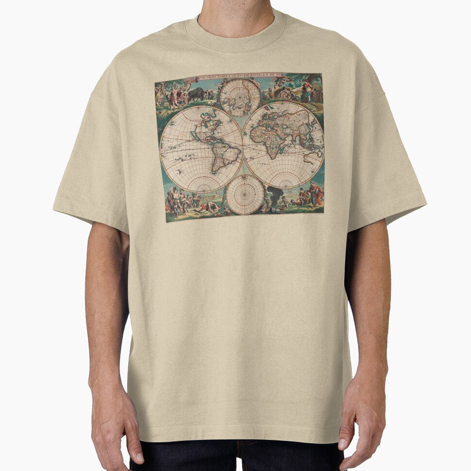 An Old Map of the World // 1670 Amsterdam by Gothicrelics T-Shirts, Hoodie, Sweatshirt | BlankRebels.com (Image 1)