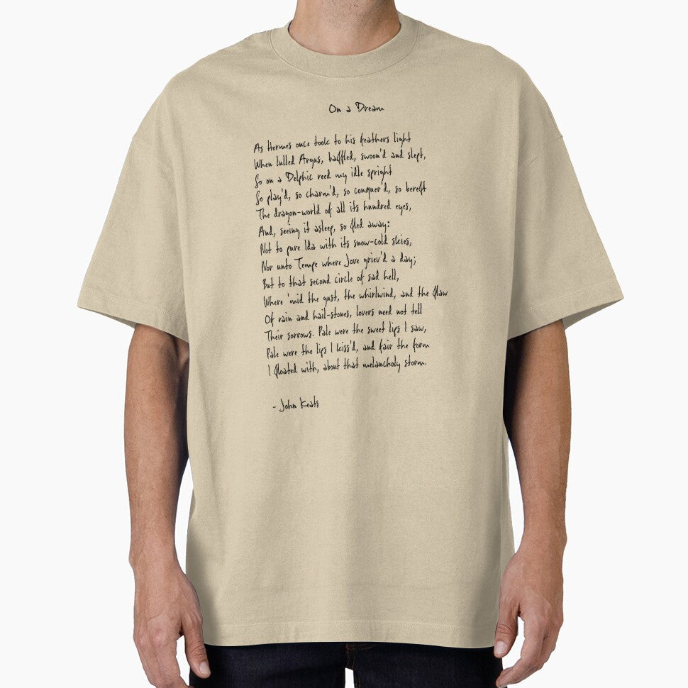 On a Dream by John Keats Poem by FireflyStudi0s T-Shirts, Hoodie, Sweatshirt | BlankRebels.com (Image 1)