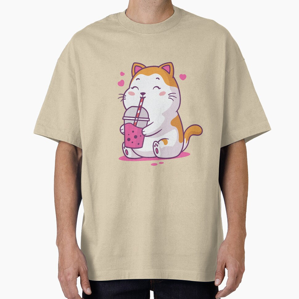 Bubble Tea Kitten Kawaii by zoljo T-Shirts, Hoodie, Sweatshirt | BlankRebels.com (Image 1)