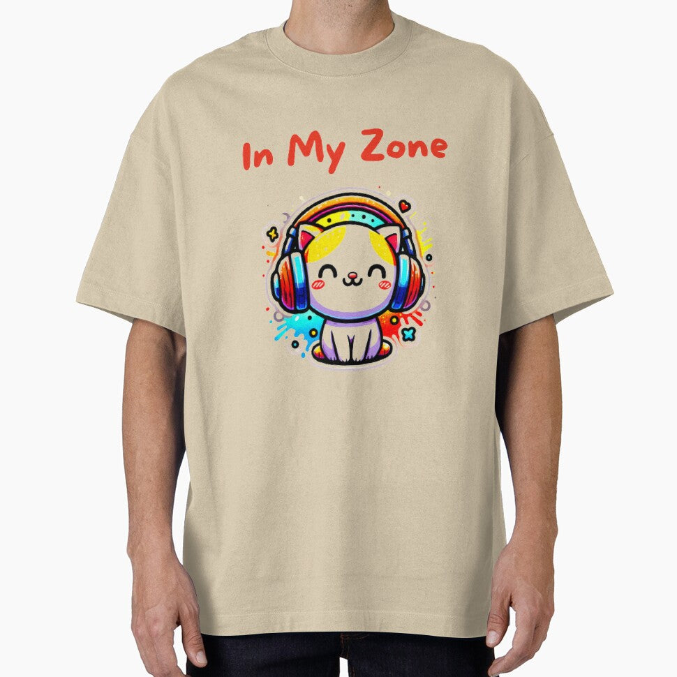 Cute Cat in Music Heals Zone by LoveDesignMania T-Shirts, Hoodie, Sweatshirt | BlankRebels.com (Image 1)