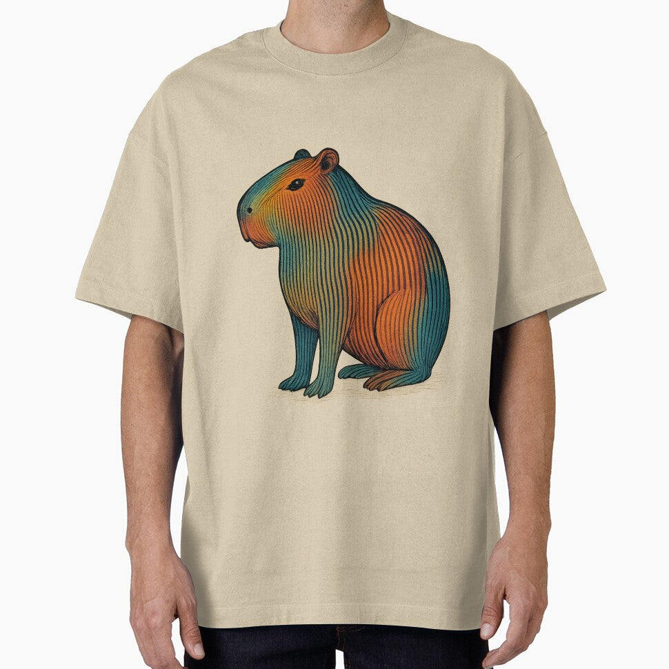Zen Stripes: Capybara Spirit T-Shirts, Hoodie, Sweatshirt