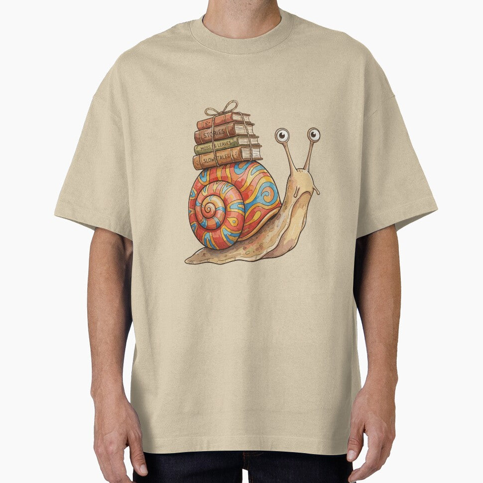 Magical Cottagecore: Snail Shell Library by bapupa T-Shirts, Hoodie, Sweatshirt | BlankRebels.com (Image 1)