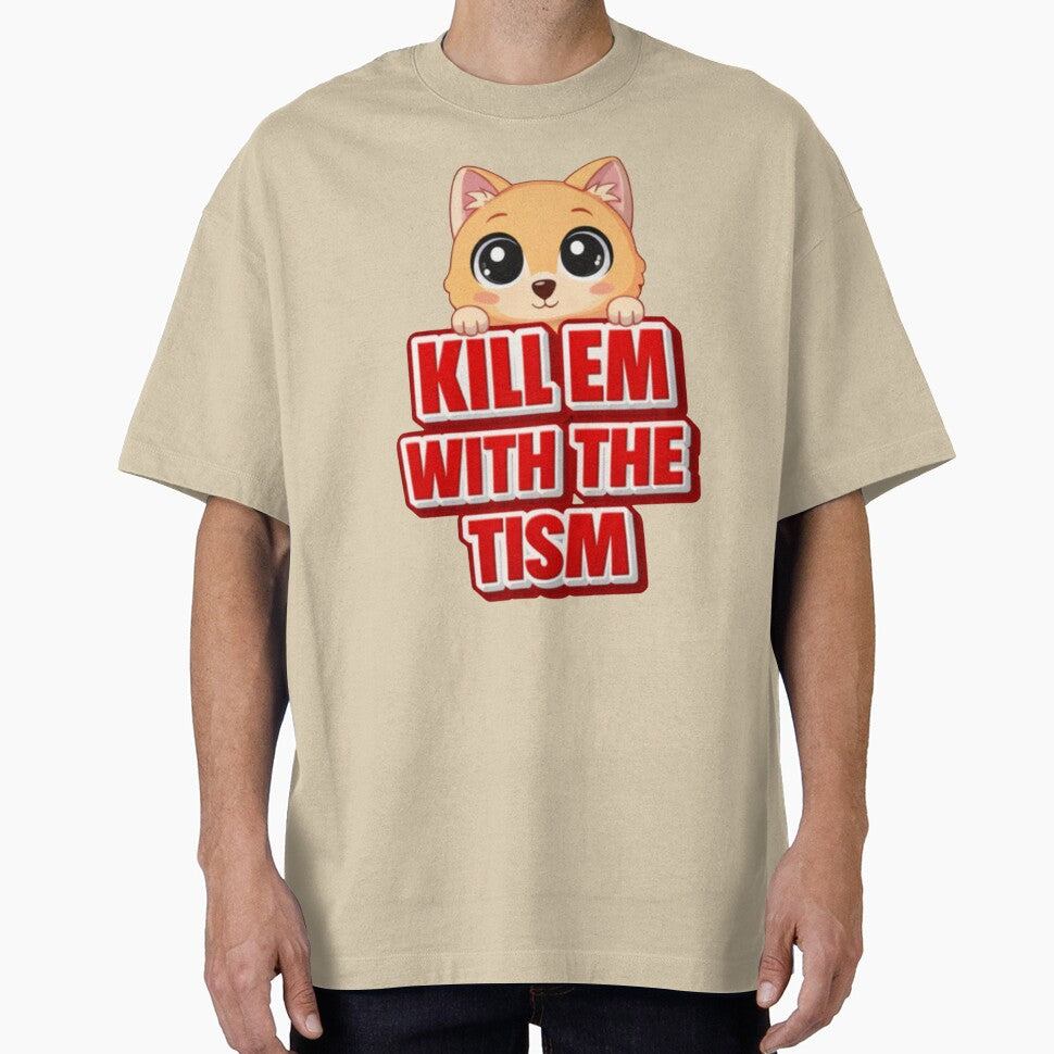 Kill Em With The Tism – Cute Dog Neurodivergent Humor Design by ETee's T-Shirts, Hoodie, Sweatshirt (Image 1)