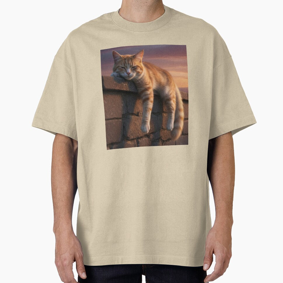 Orange Cat Sleeping by Miryou T-Shirts, Hoodie, Sweatshirt | BlankRebels.com (Image 1)