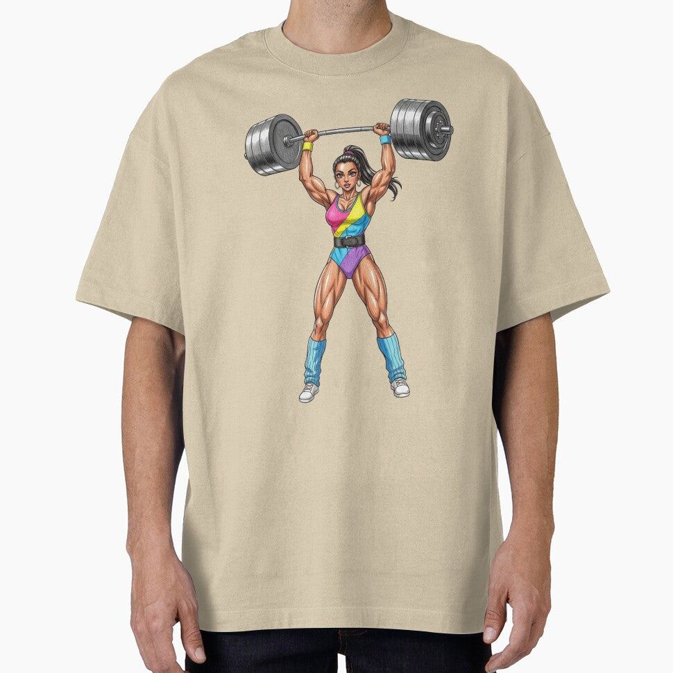 Retro Fitness Girl Lifting Weights Pop Art T-Shirts, Hoodie, Sweatshirt