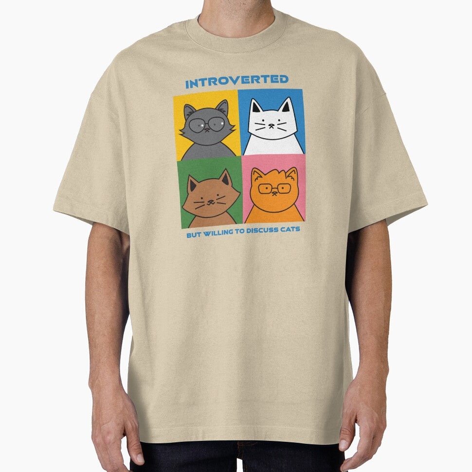 INTROVERTED CAT LOVER by Gerontar T-Shirts, Hoodie, Sweatshirt | BlankRebels.com (Image 1)