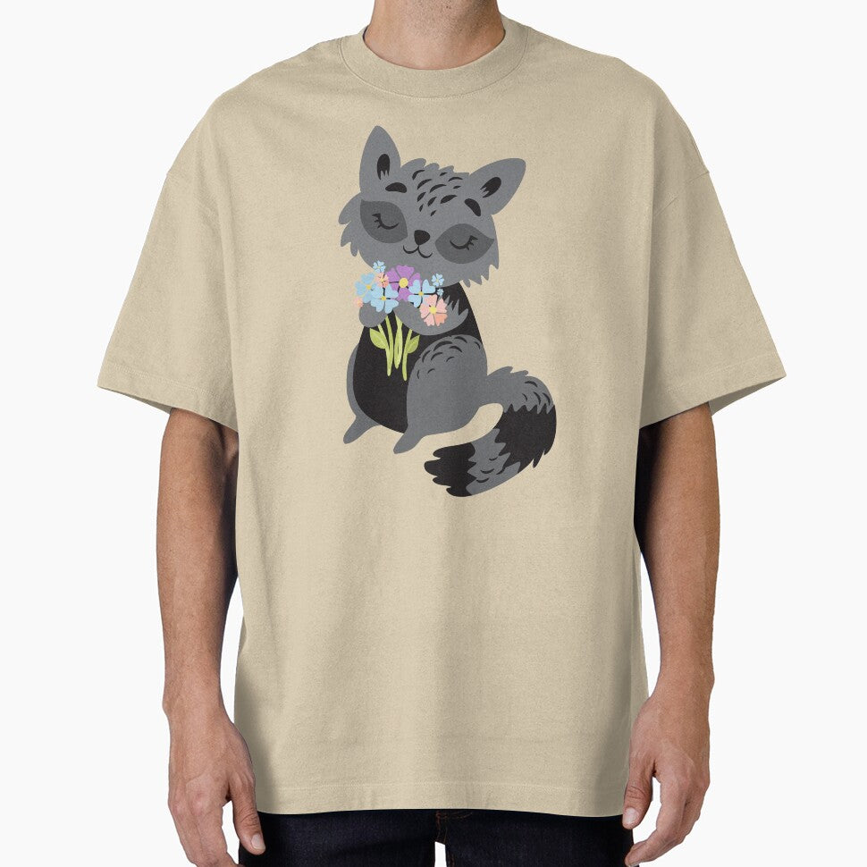 Little Raccoon Buddy,little raccoon,Funny Animal,raccoon lover,cute raccoon,live fast,fatty,gift by salyasshirt... (Image 1)
