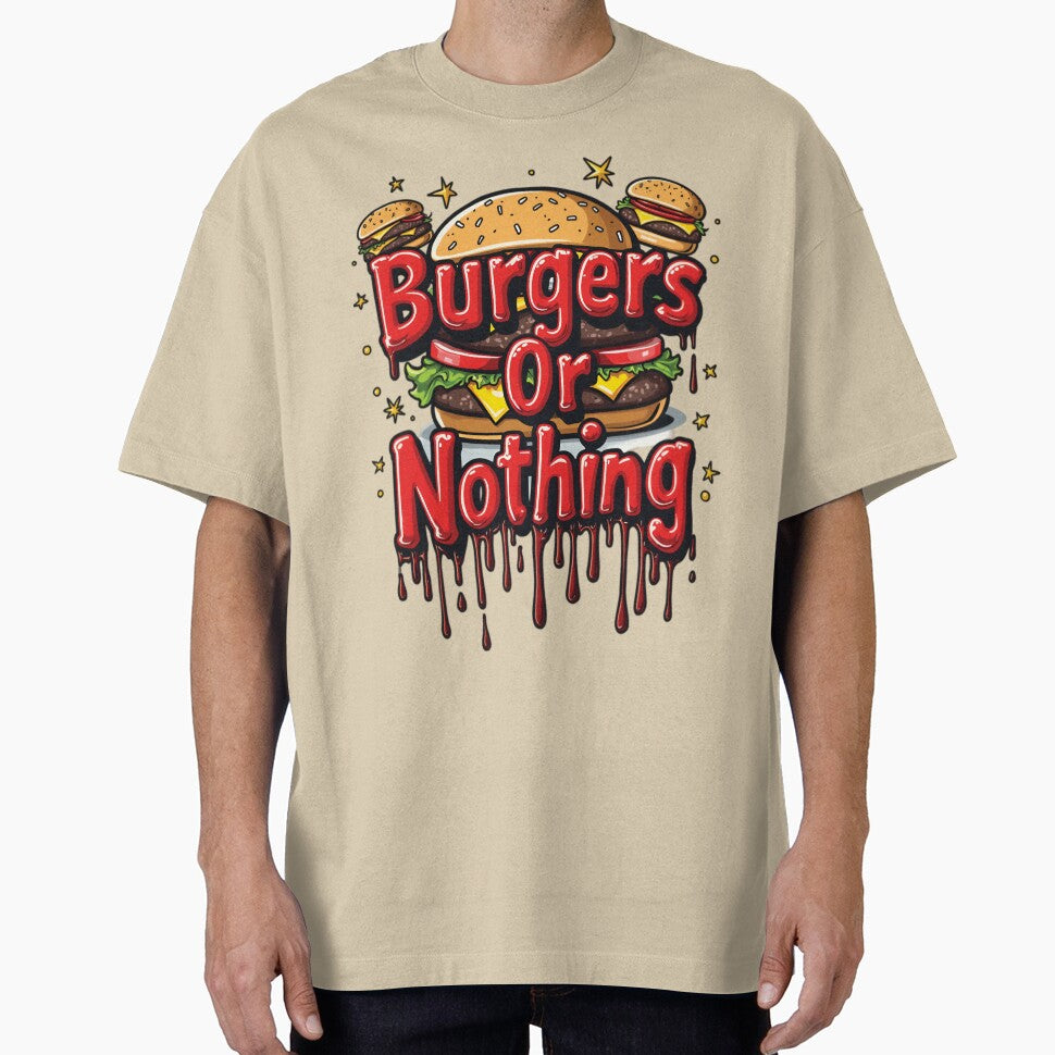 Burger Or Nothing by PaintedPixels01 T-Shirts, Hoodie, Sweatshirt | BlankRebels.com (Image 1)
