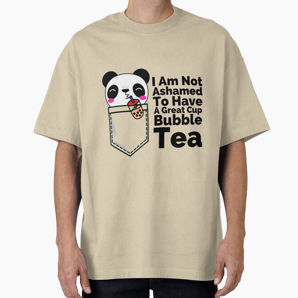 Not Ashamed To Have A Great Bubble Tea Pocket Panda by Onewivnacher T-Shirts, Hoodie, Sweatshirt | BlankRebels.com (Image 1)