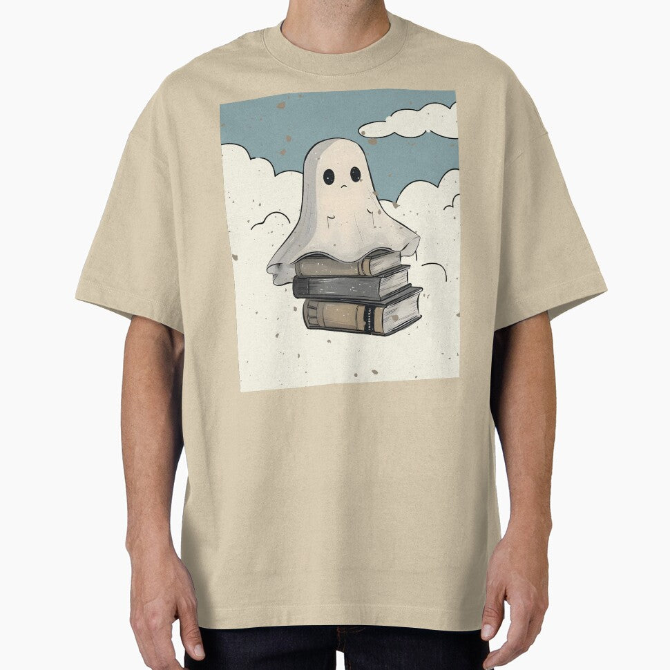 Book Aesthetic Ghost On Books by MarcelooArt T-Shirts, Hoodie, Sweatshirt | BlankRebels.com (Image 1)