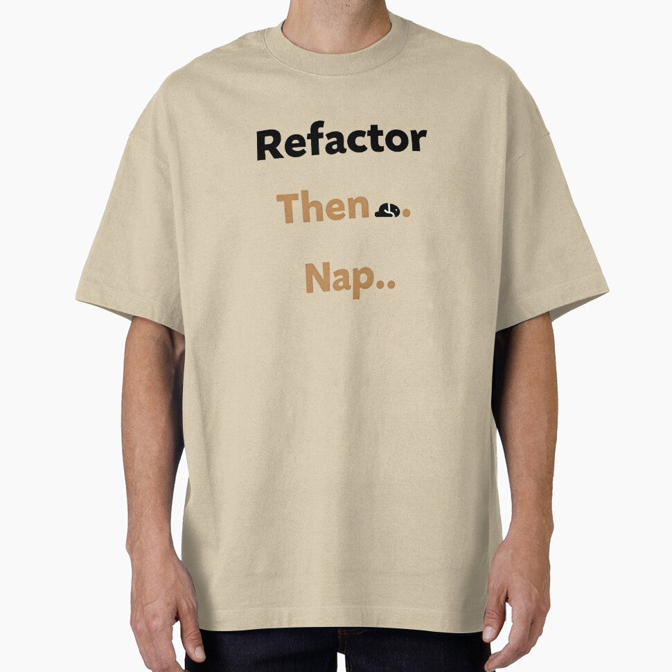 Refactor Then Nap – Relatable Coding Humor for Developers and Cat Lovers by FeelFreeStore T-Shirts, Hoodie,... (Image 1)