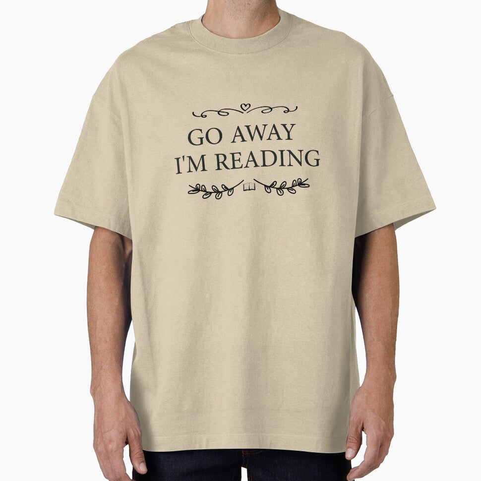 Go Away I'm Reading, Funny Book Lover by nadiammk