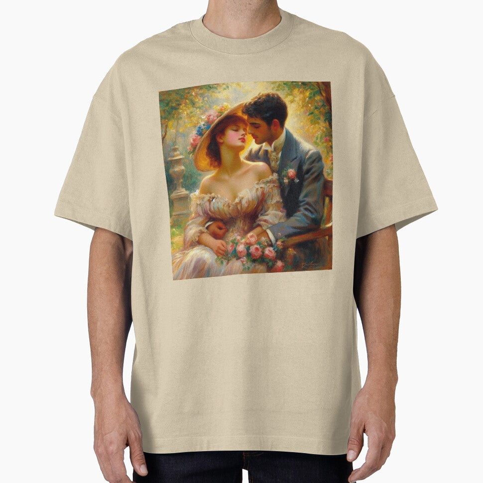 Couple in Love Renoir style painting Valentines card by ArtUnova T-Shirts, Hoodie, Sweatshirt | BlankRebels.com (Image 1)