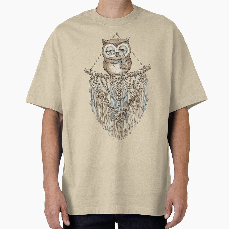 Boho Aesthetic: Macramé Owl Perch by bapupa T-Shirts, Hoodie, Sweatshirt | BlankRebels.com (Image 1)