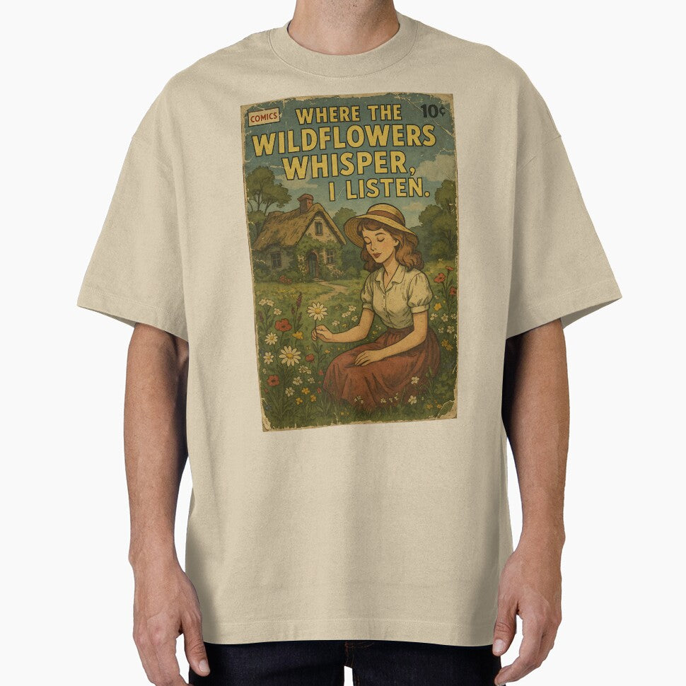 Cottagecore Aesthetic: Whispering Wildflowers by bapupa T-Shirts, Hoodie, Sweatshirt | BlankRebels.com (Image 1)