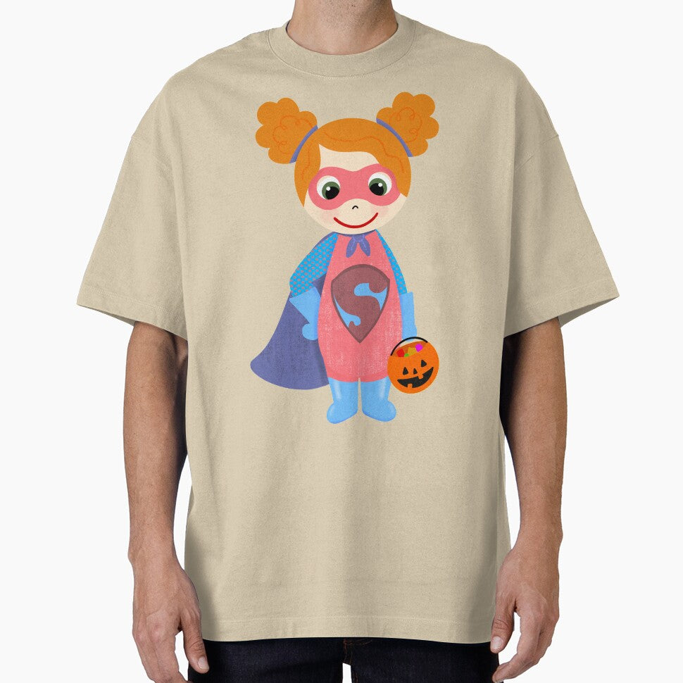 Superhero Girl Trick Treater Light Skin Red Hair T-Shirts, Hoodie, Sweatshirt