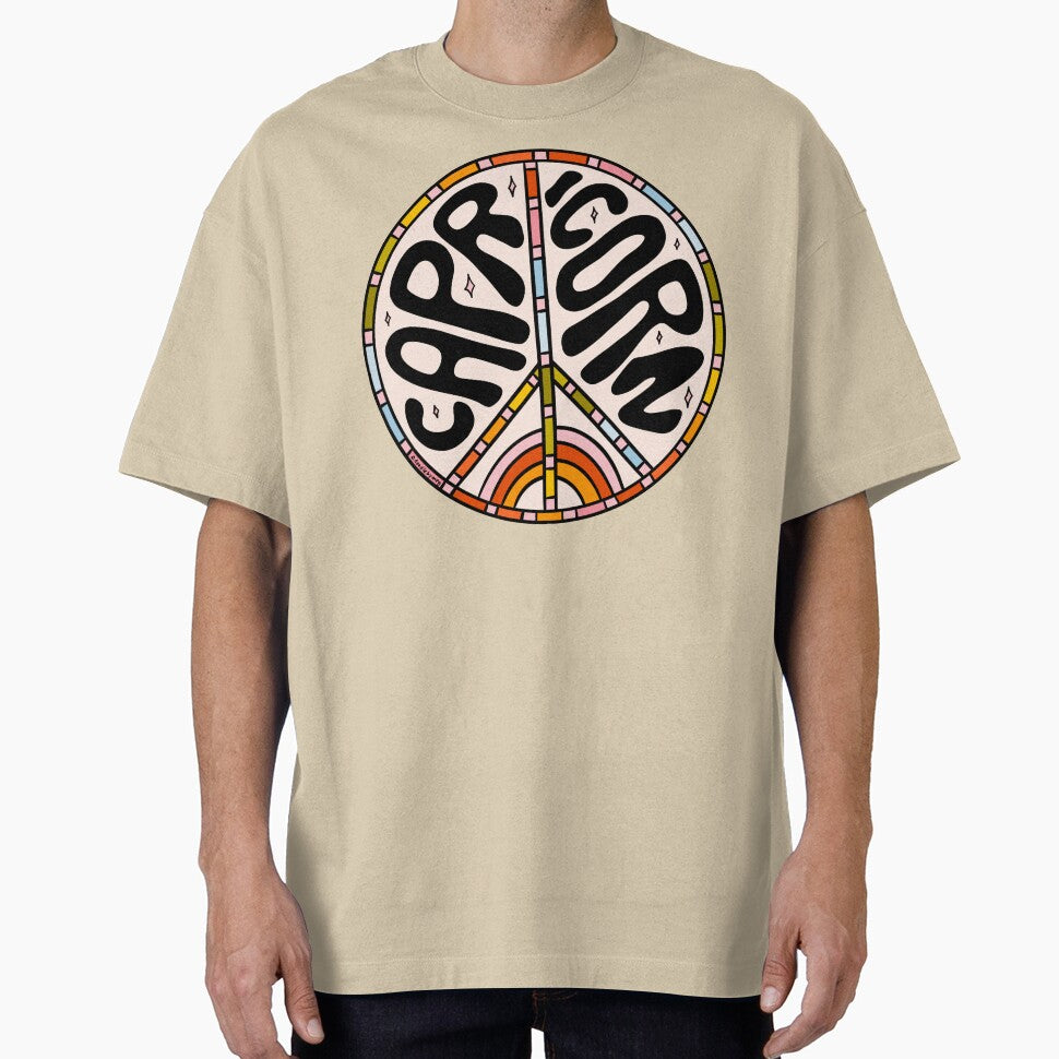 Capricorn Peace Sign by doodlebymeg T-Shirts, Hoodie, Sweatshirt | BlankRebels.com (Image 1)