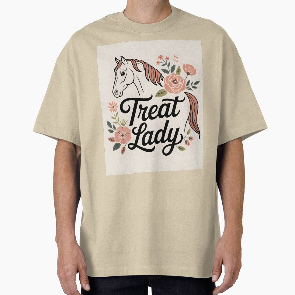 Treat Lady Floral Horse Mom Equestrian Shirt by Viktorio Art Shop Hoodie, Sweatshirt | BlankRebels.com (Image 1)