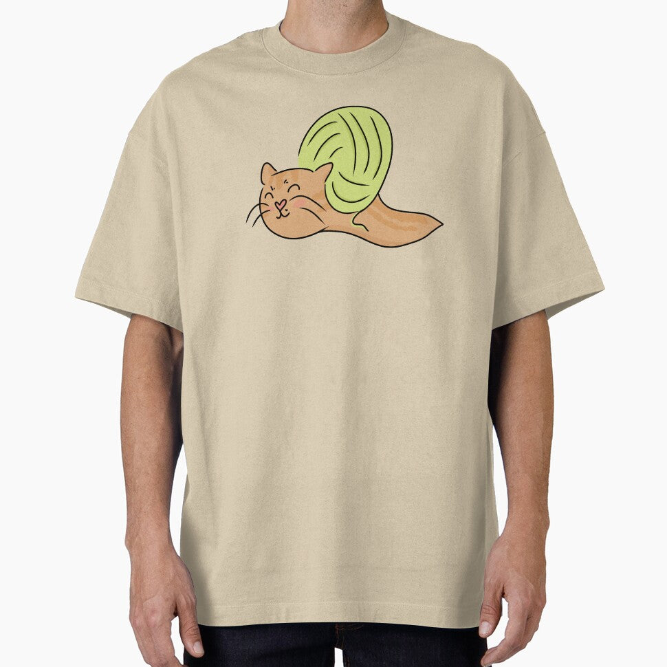 Cute Yarn Cat Snail Funny Gift for Cat Lovers by HugSomeNettles T-Shirts, Hoodie, Sweatshirt | BlankRebels.com (Image 1)