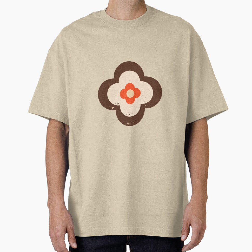 Mod 70s Floral Daisy Vanilla - Mid Century Floral by susycosta T-Shirts, Hoodie, Sweatshirt | BlankRebels.com (Image 1)