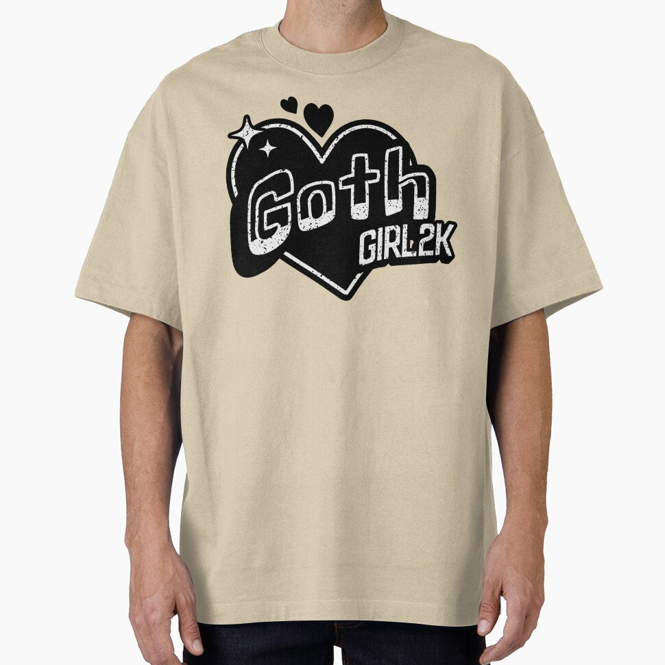 Goth Girl2K Y2K Street Art Design by candlewithhare T-Shirts, Hoodie, Sweatshirt | BlankRebels.com (Image 1)