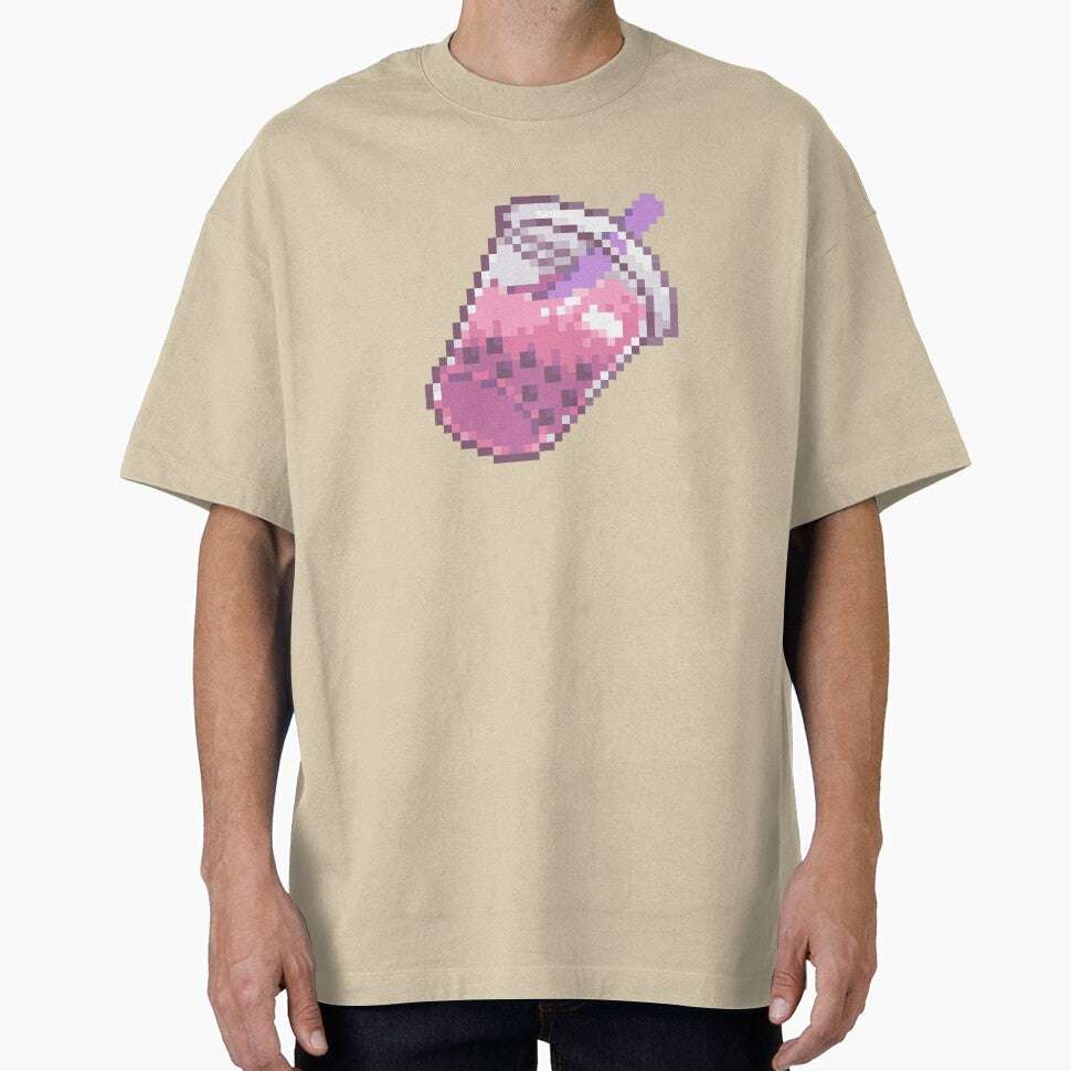 pixel strawberry boba tea by abitofkake T-Shirts, Hoodie, Sweatshirt | BlankRebels.com (Image 1)