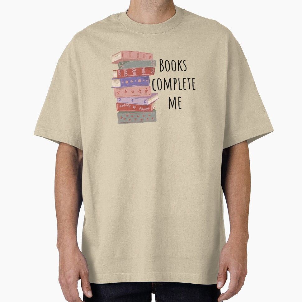 Books Lover Books Complete Me With Book Stacks by EverAfterStudio T-Shirts, Hoodie, Sweatshirt | BlankRebels.com (Image 1)