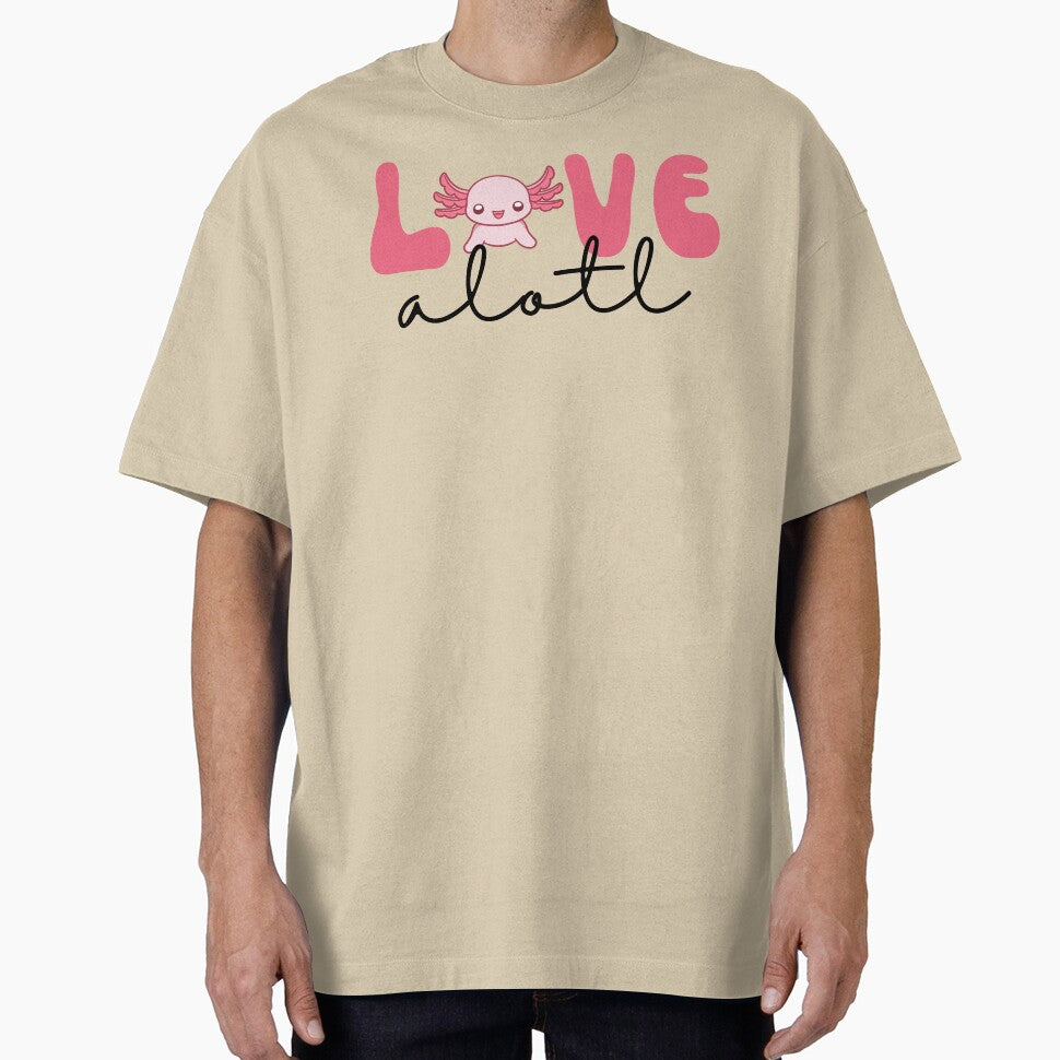 Axolotl Love "Love a lotl" by BirdandPoppy T-Shirts, Hoodie, Sweatshirt | BlankRebels.com (Image 1)