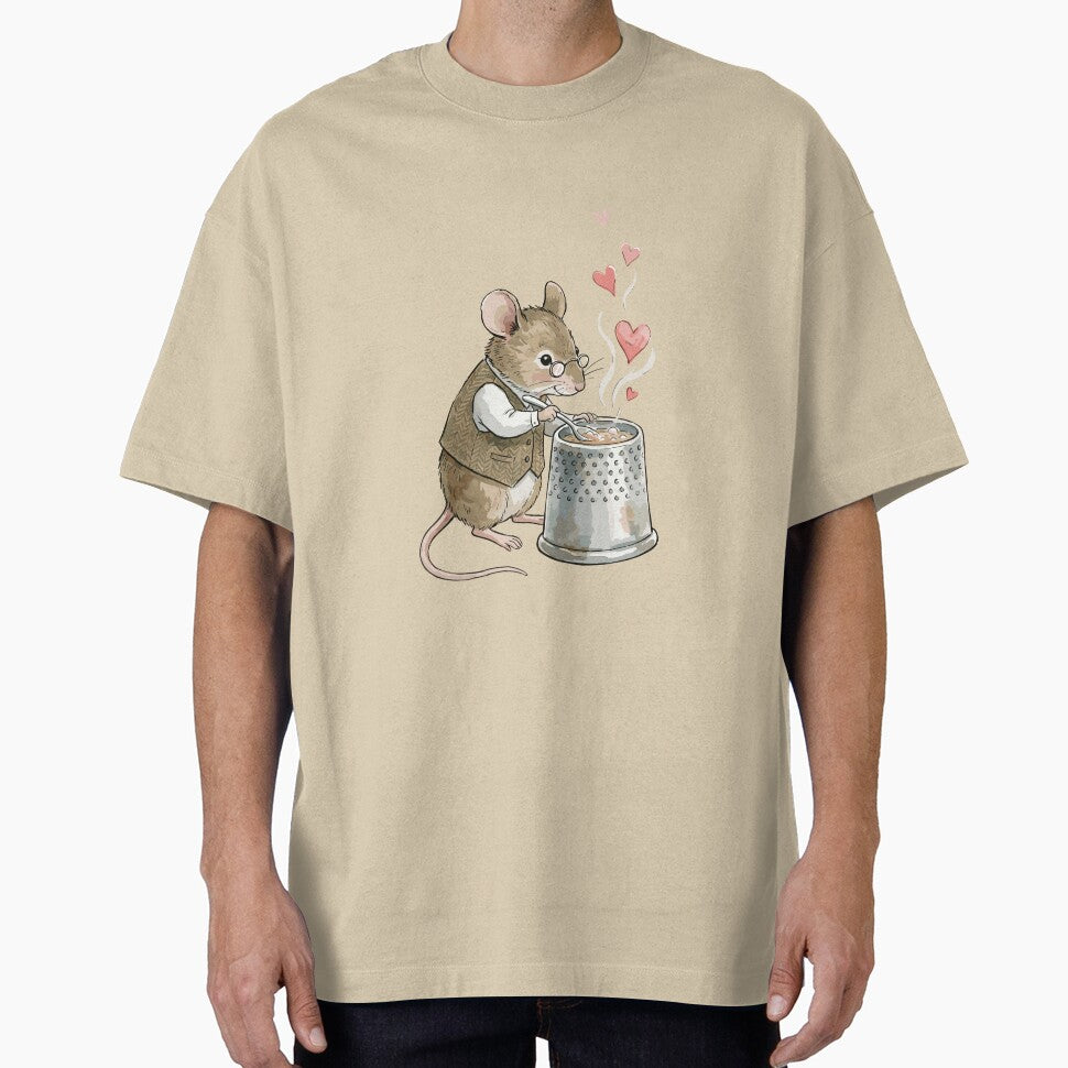 Nostalgic Cottagecore: Thimble-Cup Mouse Brewer by bapupa T-Shirts, Hoodie, Sweatshirt | BlankRebels.com (Image 1)