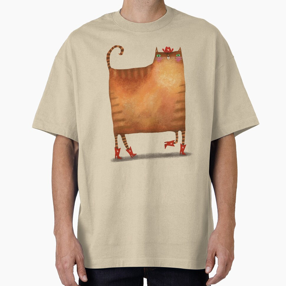 Ginger Cowboy Cat by poket.piktures T-Shirts, Hoodie, Sweatshirt | BlankRebels.com (Image 1)