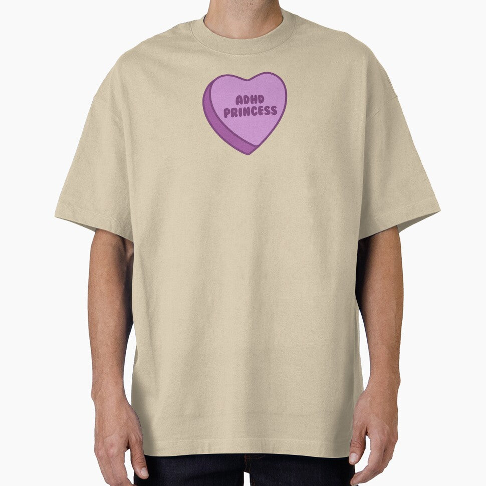 purple adhd princess candy heart - retro graphic by jessicaleah15 T-Shirts, Hoodie, Sweatshirt | BlankRebels.com (Image 1)