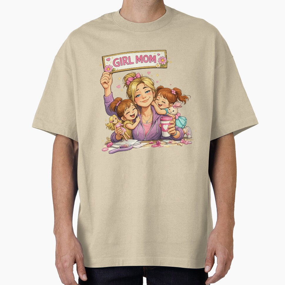 Girl Mom Shirt – Proud Mother of Daughters Mother’s Day Gift by GaliciaCity Hoodie, Sweatshirt | BlankRebels.com (Image 1)
